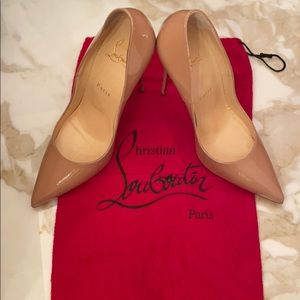 Christian Louboutin So Kate 120 Patent Pumps 38